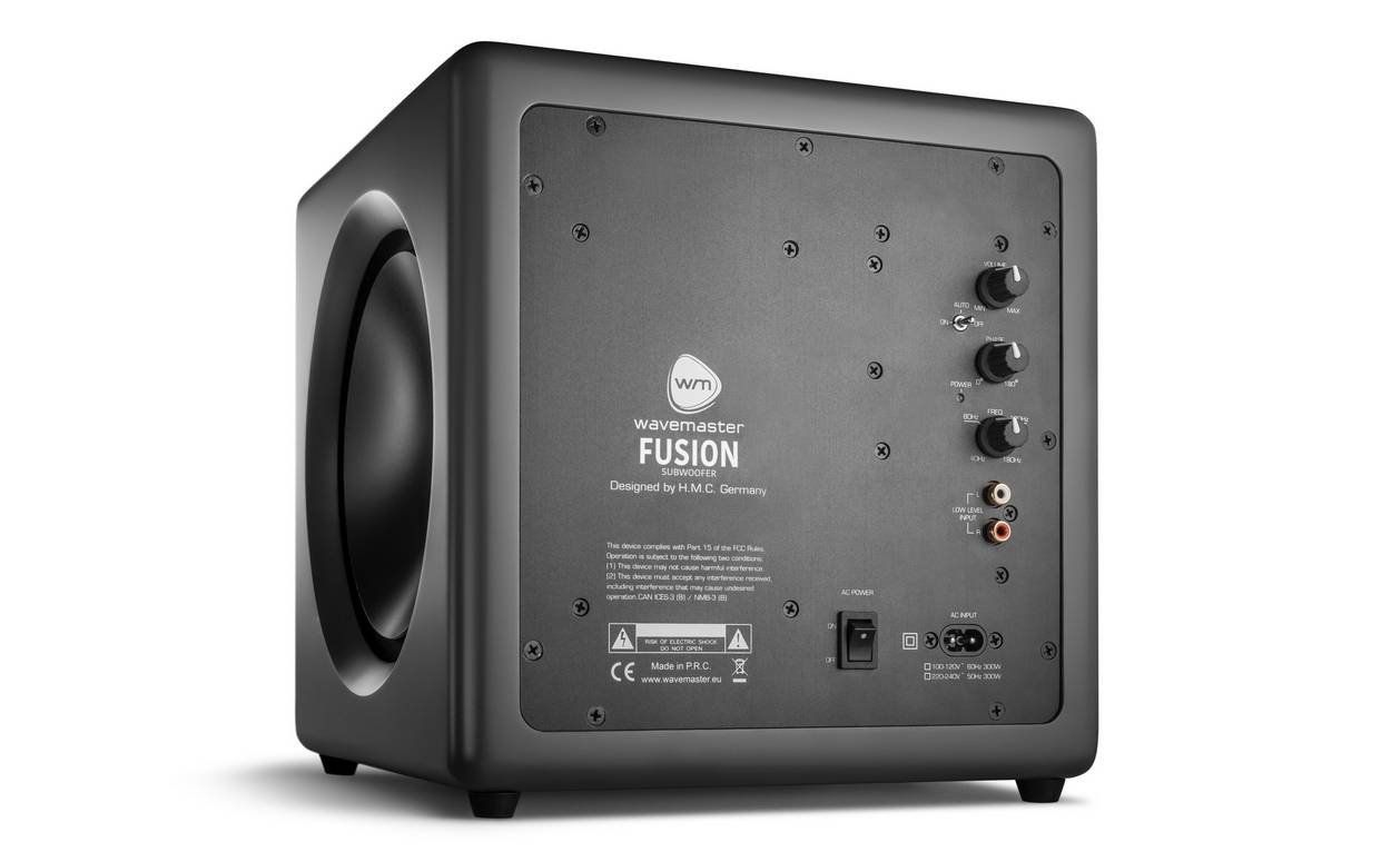 Wavemaster Fusion HiFi Subwoofer Grau 200 W 30 Hz - 180 Hz