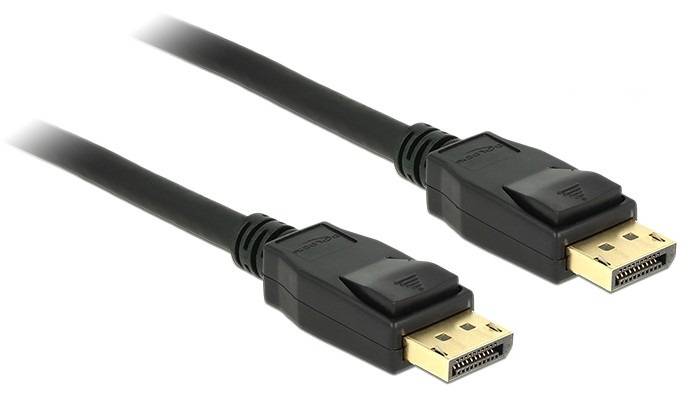 Delock DisplayPort Anschlusskabel DisplayPort Stecker, DisplayPort Stecker 2.00 m Schwarz 83806 vergoldete Steckkontakte DisplayPort-Kabel
