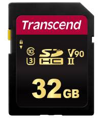 Transcend Premium 700S SDHC-Karte 32 GB Class 10, UHS-II, UHS-Class 3, v90 Video Speed Class