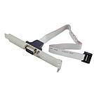LINDY Seriell Anschlusskabel [1x D-SUB-Stecker 9pol. - 1x Buchsenleiste 10pol.] 0.26 m Grau