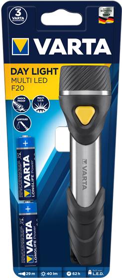 Varta Day Light Multi LED F20 LED Taschenlampe batteriebetrieben 40 lm 62 h 134 g