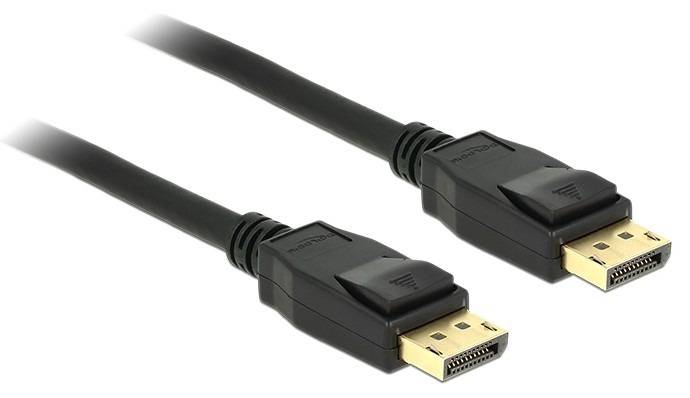 Delock DisplayPort Anschlusskabel DisplayPort Stecker, DisplayPort Stecker 3.00 m Schwarz 83807 vergoldete Steckkontakte DisplayPort-Kabel