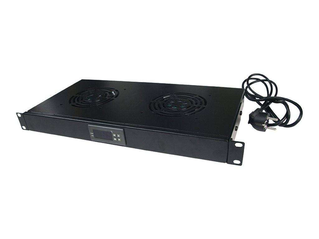 LogiLink FAU04FB 19 Zoll 4 x Netzwerkschrank-Lüfter Schwarz