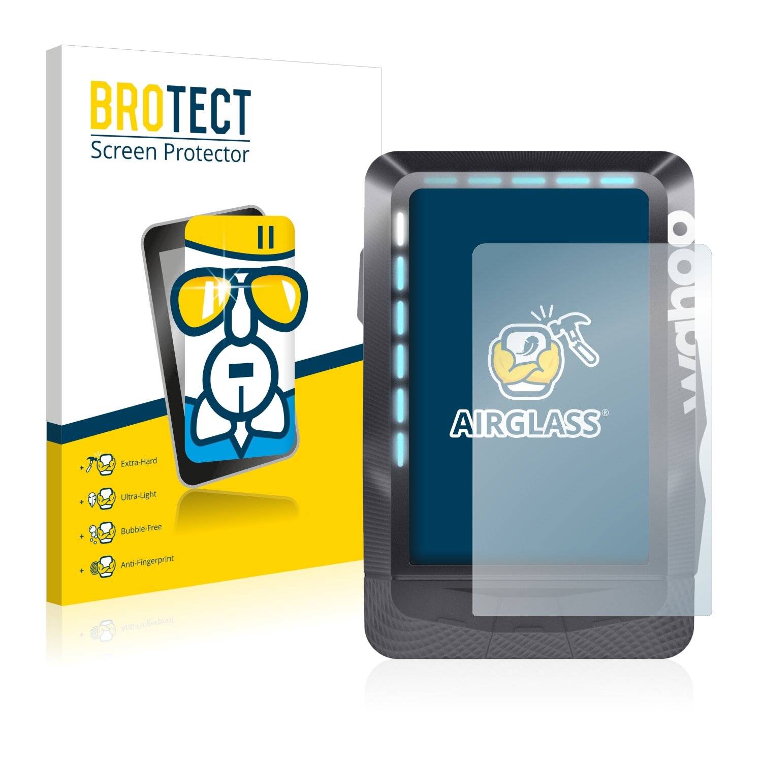 BROTECT AirGlass Flexible Schutz Glas Folie für Wahoo Elemnt GPS Klar Transparent