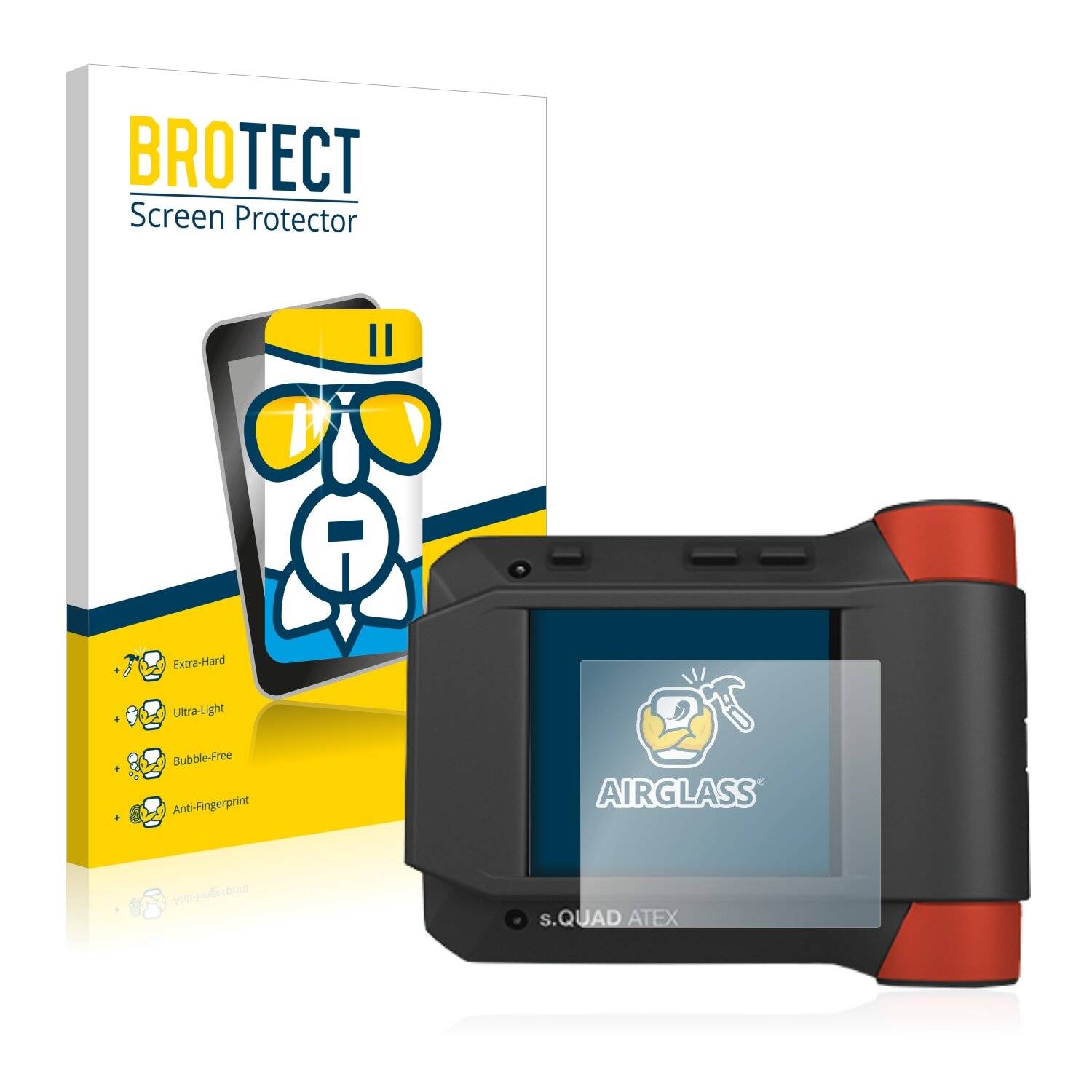 BROTECT AirGlass Schutzglas Folie für Swissphone s.Quad