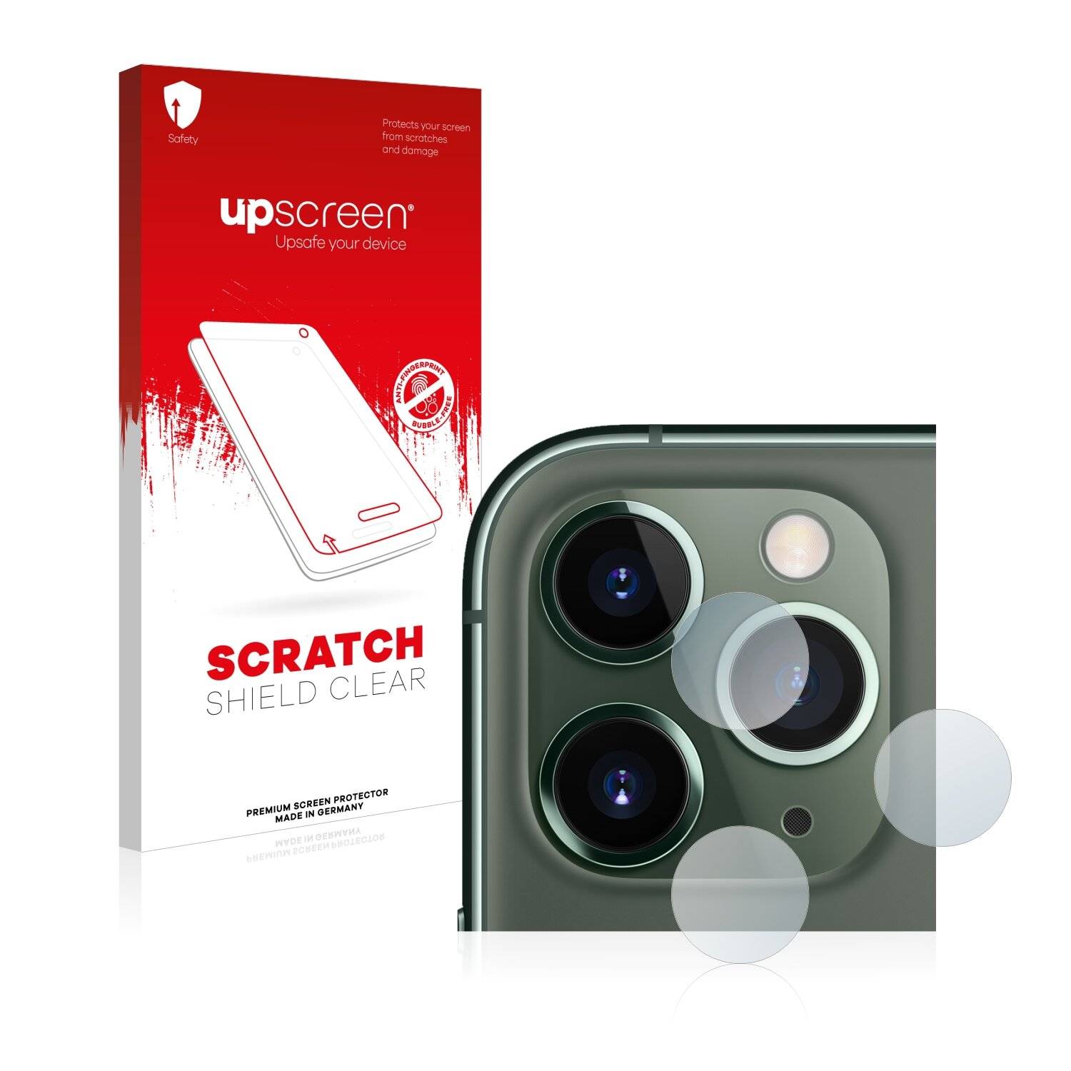 upscreen Schutzfolie für Apple iPhone 11 Pro Max (NUR Kameraschutz) Kratzschutz Anti-Fingerprint Klar