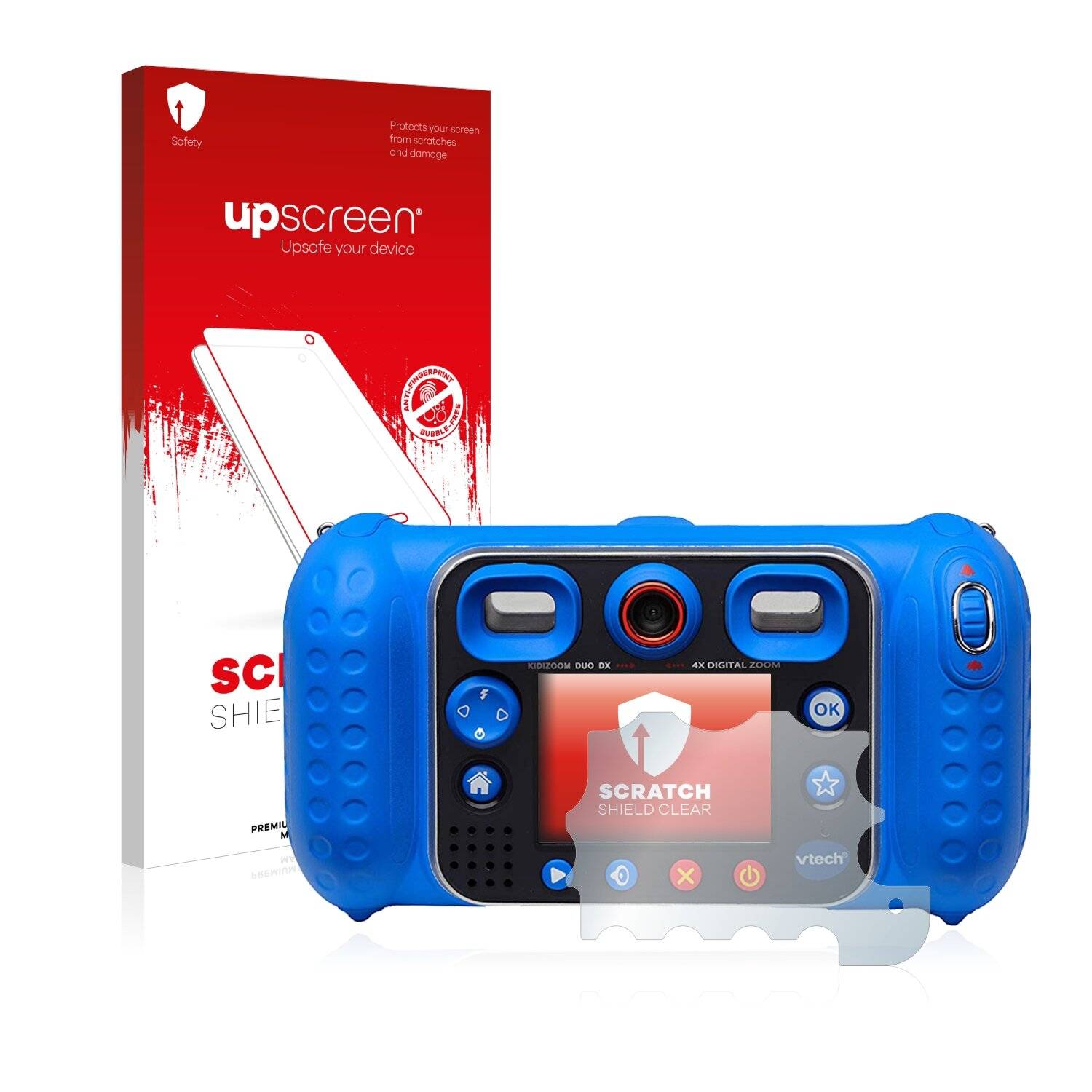 upscreen Schutzfolie für Vtech Kidizoom Duo DX Kratzschutz Anti-Fingerprint Klar