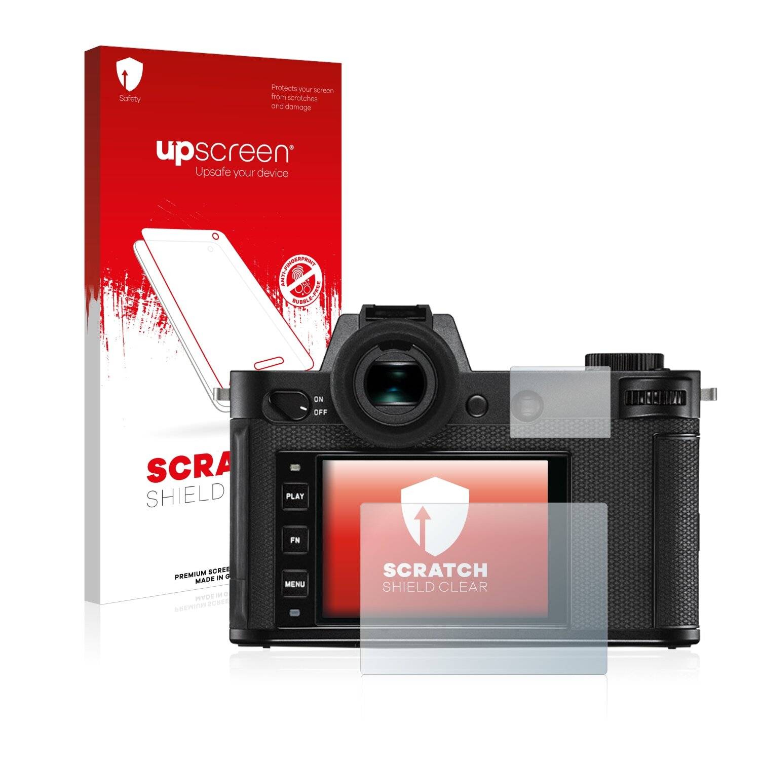 upscreen Schutzfolie für Leica SL2 Kratzschutz Anti-Fingerprint Klar
