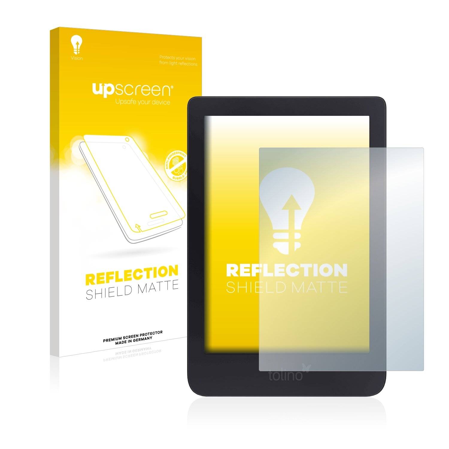 upscreen Reflection Shield Matte Premium Displayschutzfolie für Tolino Shine