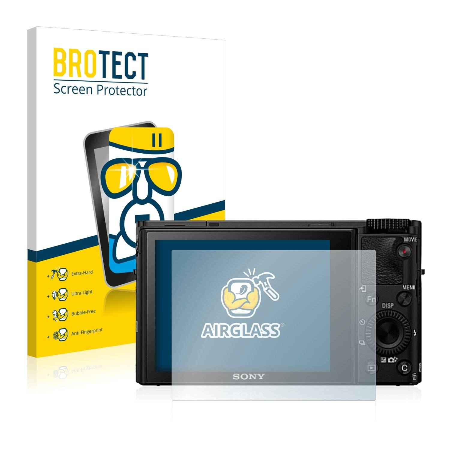 BROTECT AirGlass Flexible Schutz Glas Folie für Sony Cyber-Shot DSC-RX100 IV Klar Transparent