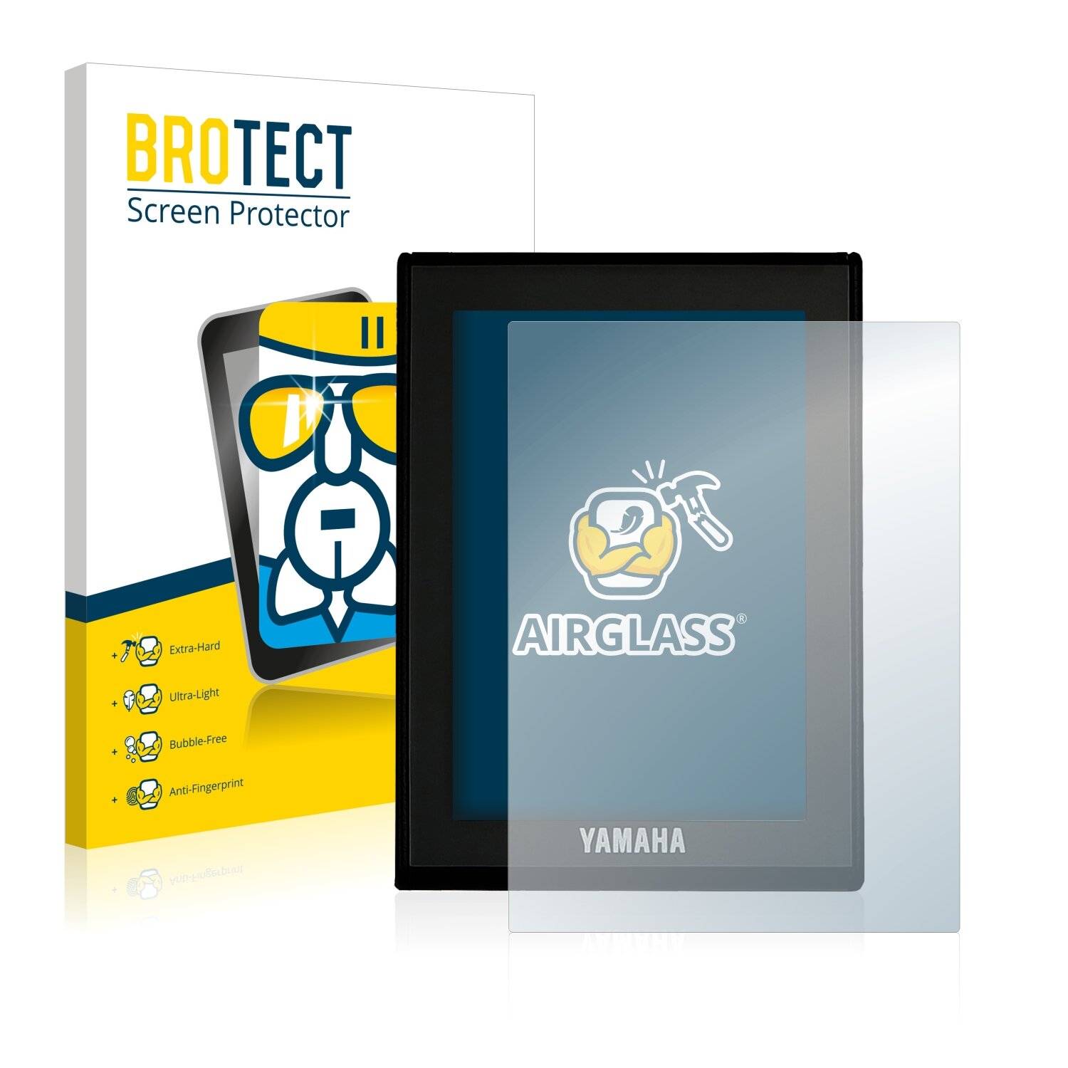 BROTECT AirGlass Schutzglas Folie für Yamaha LCD Display (E-Bike
