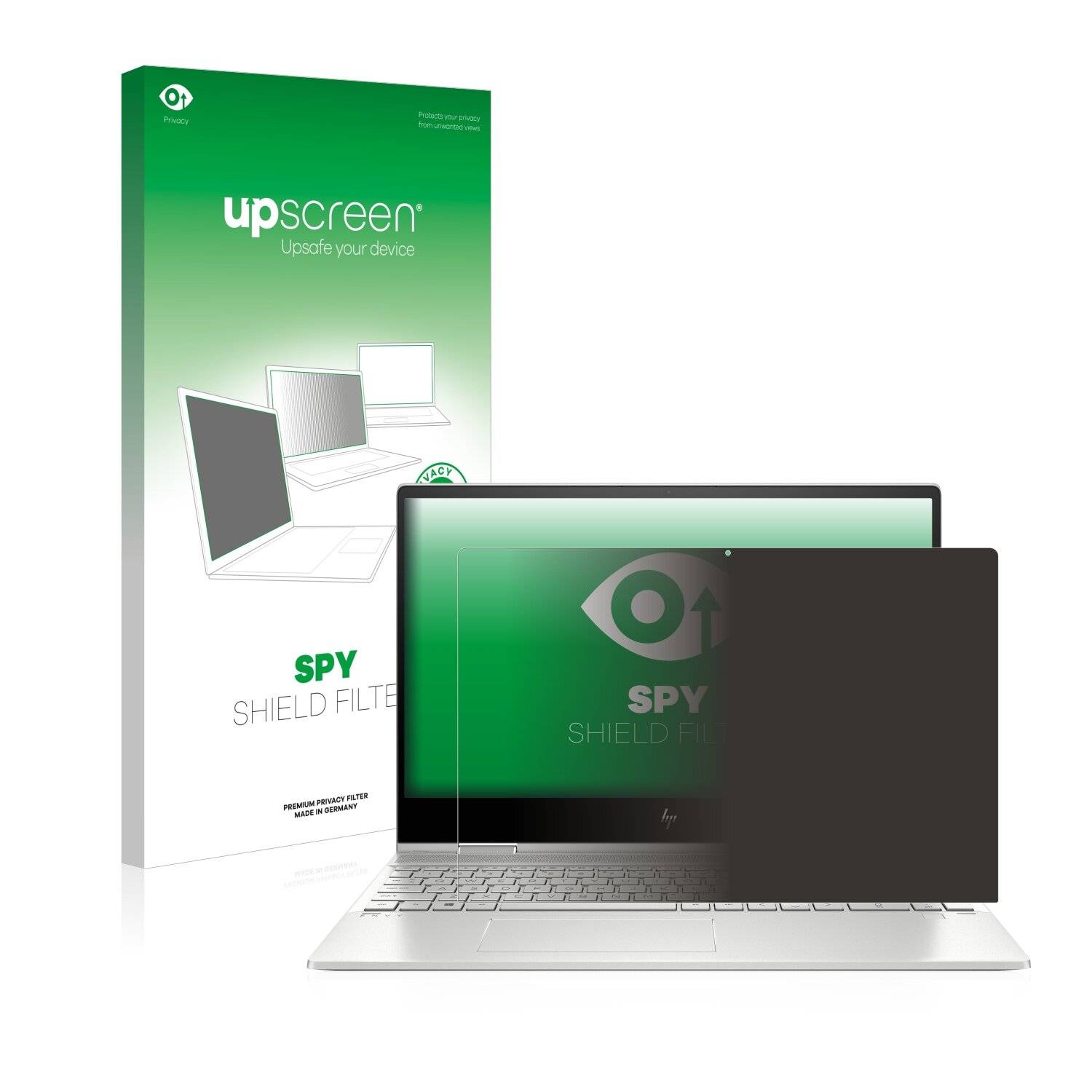 upscreen Blickschutzfilter für HP Envy x360 (15-X) (359 mm x 246 mm) Blaulichtfilter Sichtschutz Privacy Anti Spy