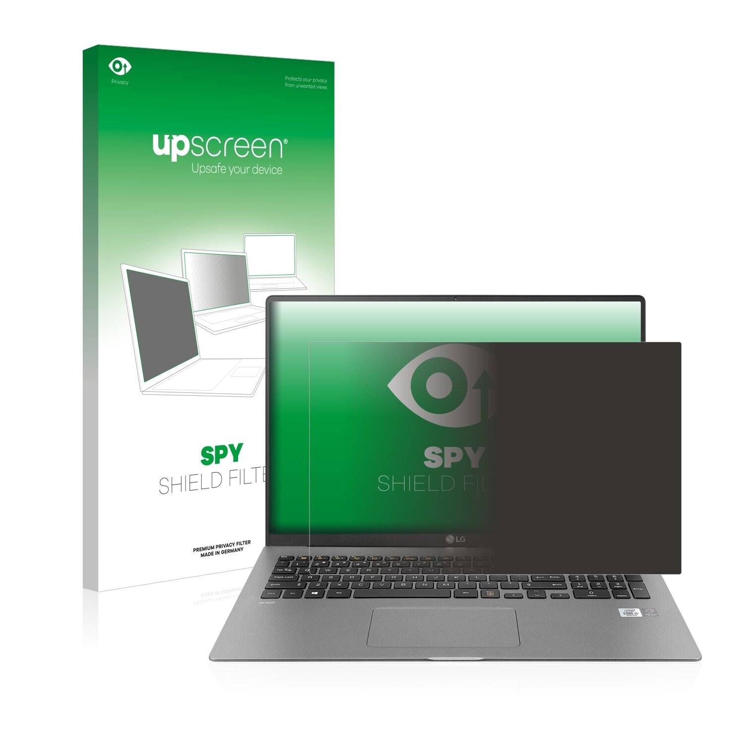 upscreen Blickschutzfilter für LG gram 17'' 2020 Blaulichtfilter Sichtschutz Privacy Anti Spy abnehmbar