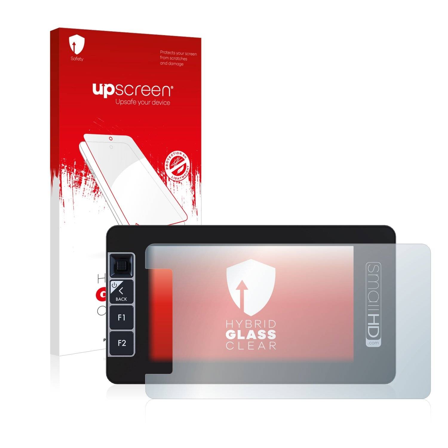 upscreen Hybrid Glass Clear Premium Schutzglas Folie für SmallHD 503 Ultra