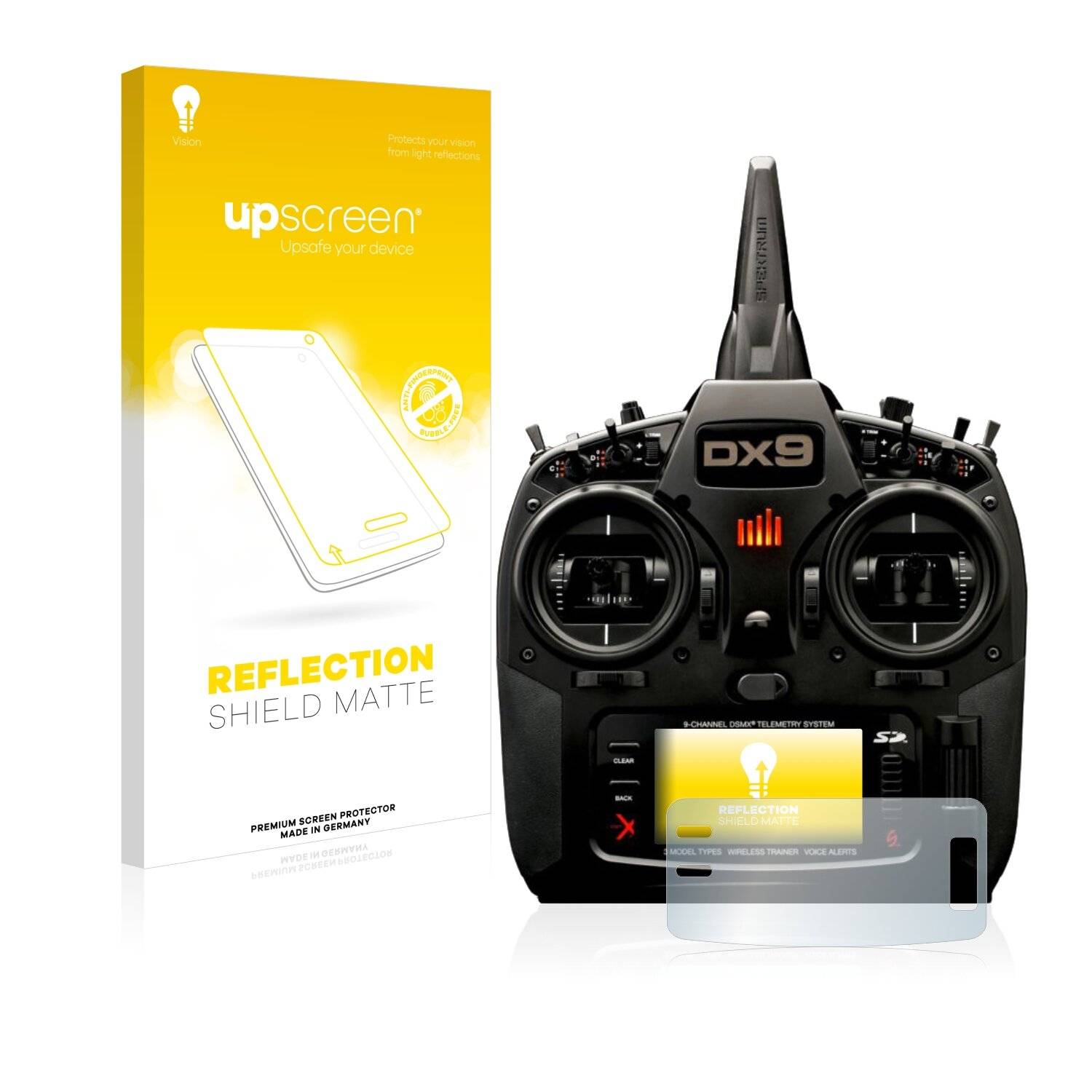 upscreen Reflection Shield Matt Schutzfolie für Spektrum DX9