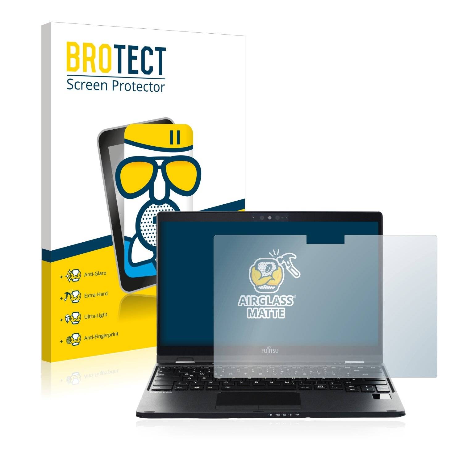 BROTECT AirGlass Matte Schutzglas Folie für Fujitsu Lifebook
