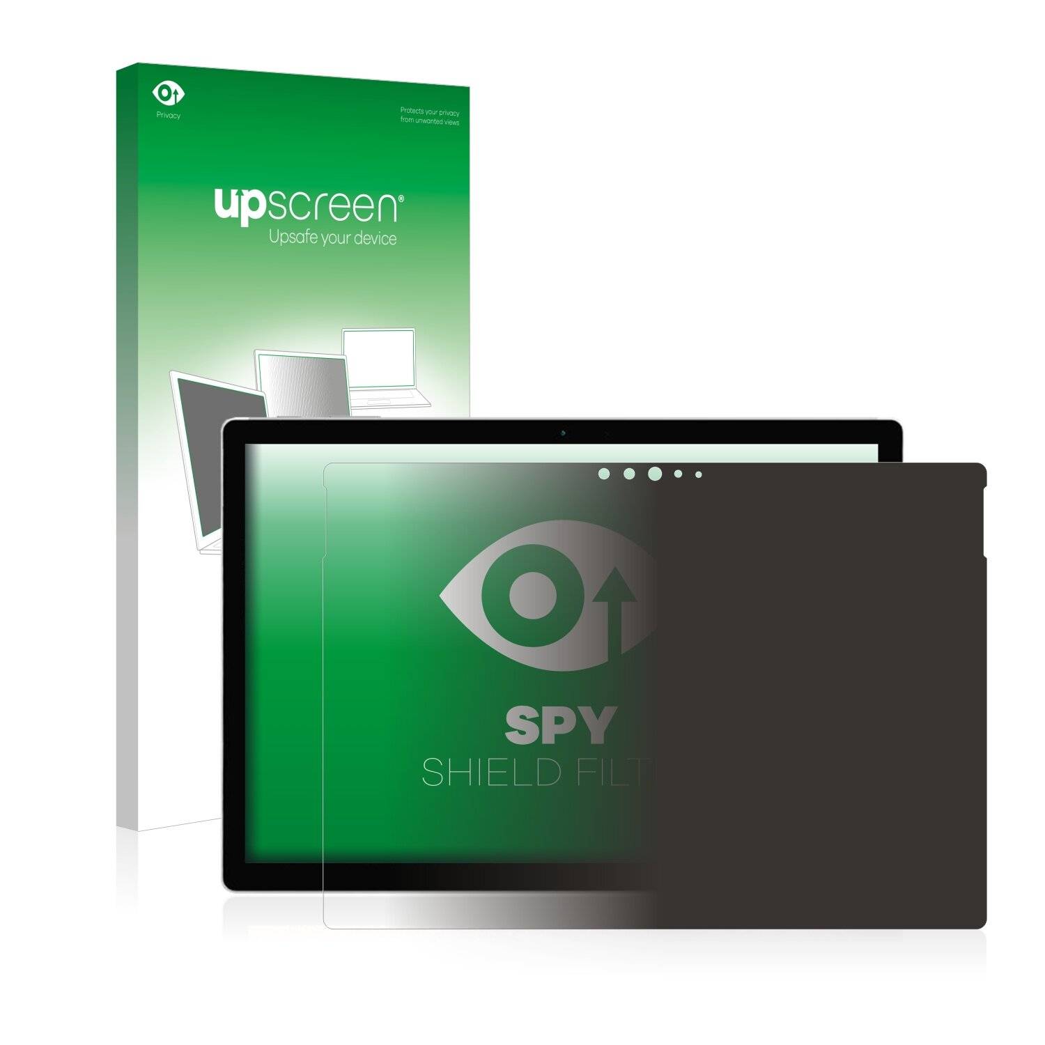 upscreen Blickschutzfilter für Microsoft Surface Book 2 13.5" Blaulichtfilter Sichtschutz Privacy Anti Spy abnehmbar
