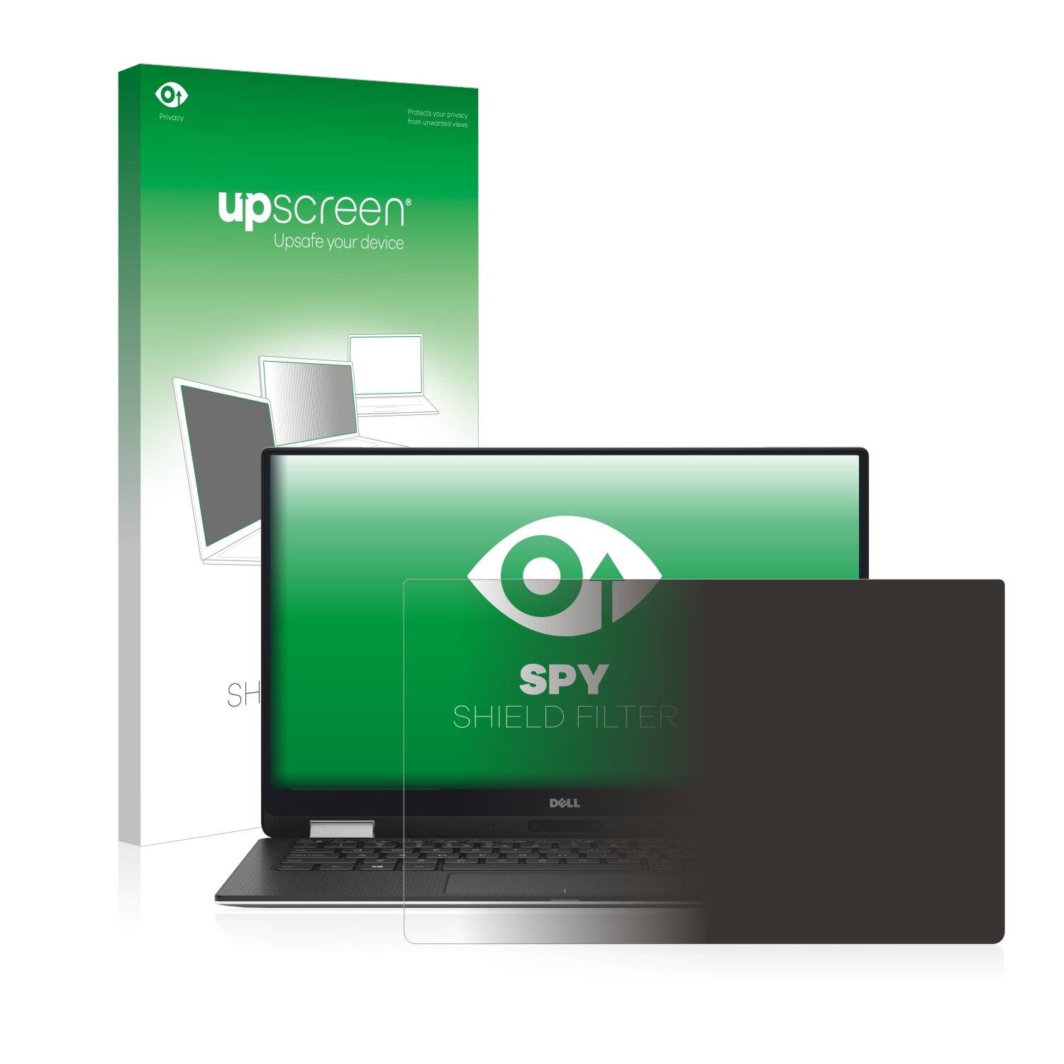 upscreen Blickschutzfilter für Dell XPS 13 9380 2-in-1 Blaulichtfilter Sichtschutz Privacy Anti Spy abnehmbar