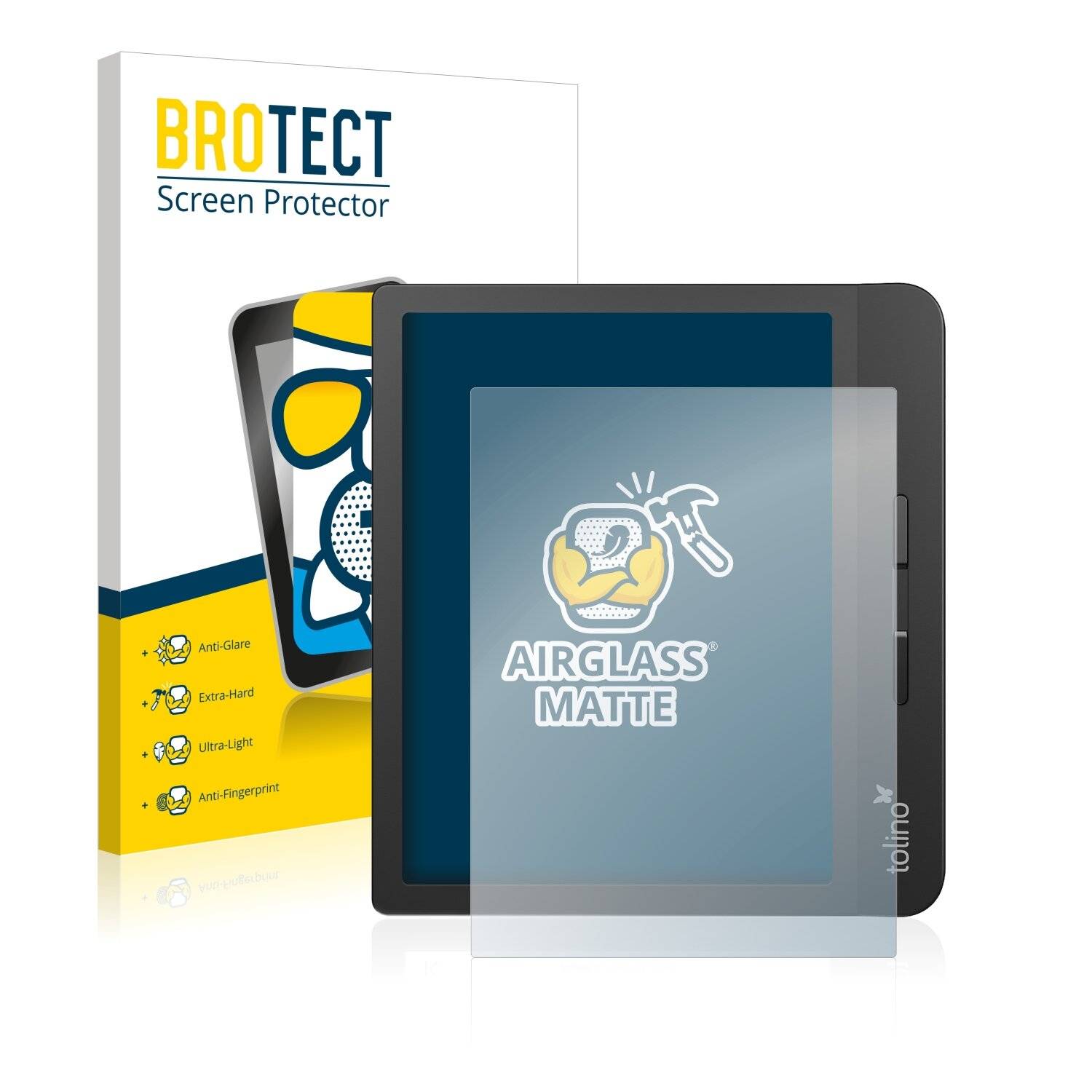 BROTECT AirGlass Flexible Schutz Glas Folie für Tolino Vision 5 Matt Entspiegelt