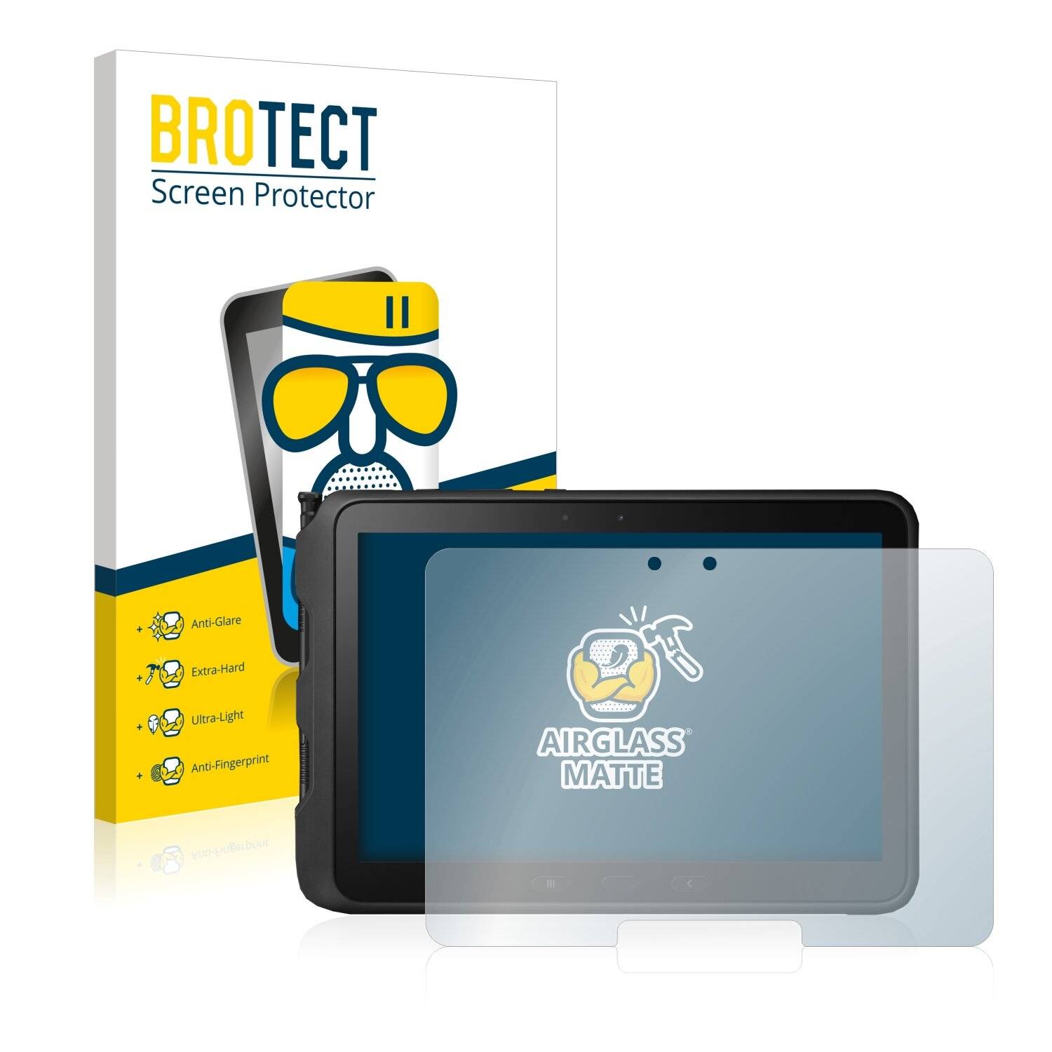 BROTECT AirGlass Matt Glas Schutz Folie für Samsung Galaxy Tab Active Pro