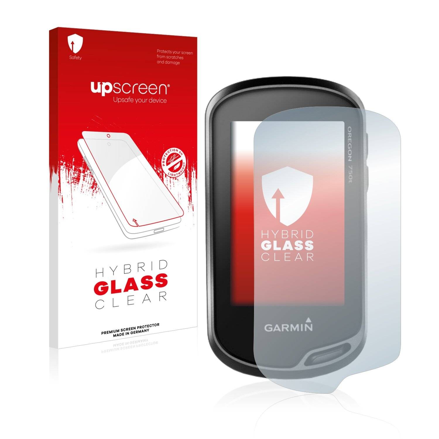 upscreen Hybrid Glass Clear Premium Schutzglas Folie für Garmin Oregon