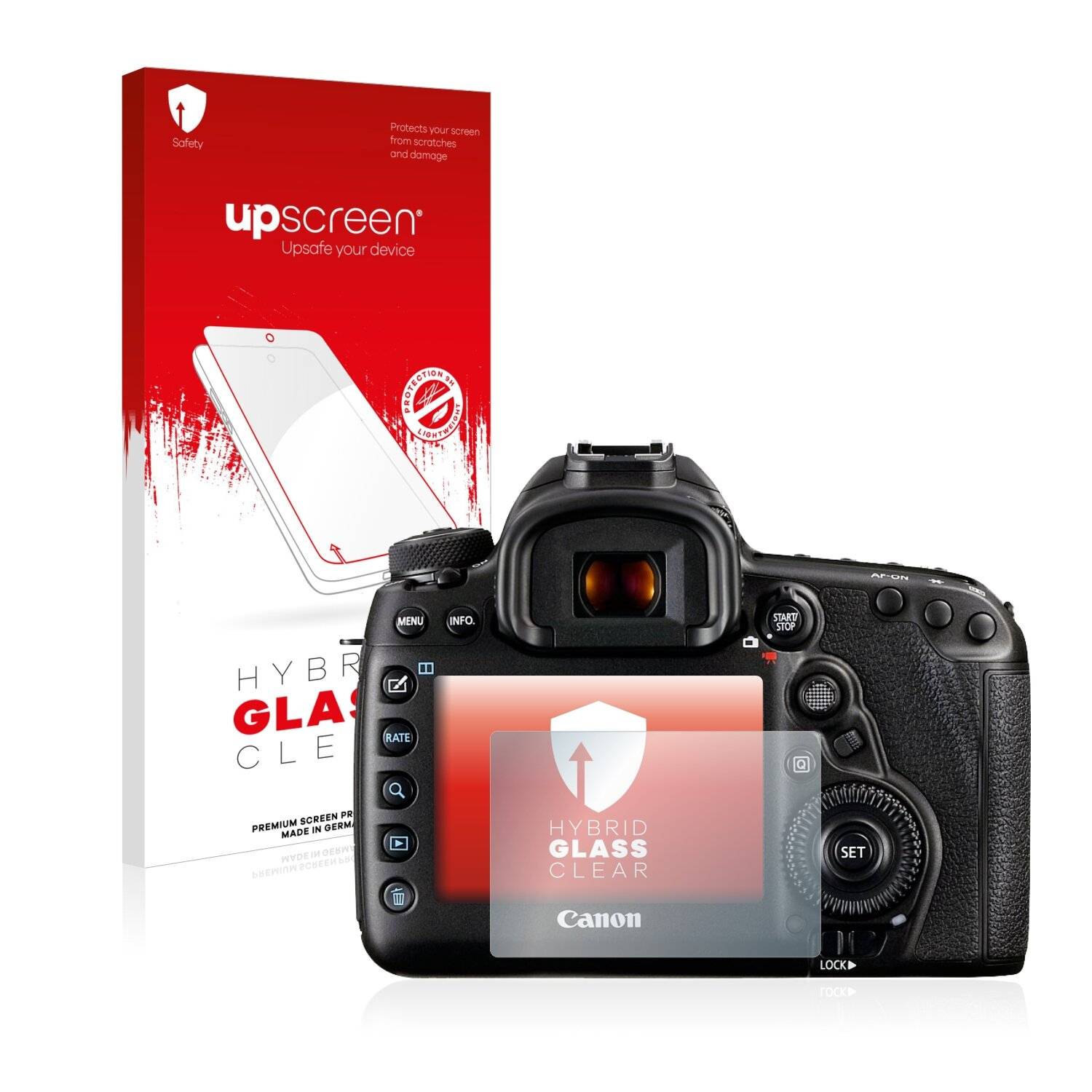 upscreen Flexible Schutz Glas Folie für Canon EOS 5D Mark IV Schutzglas 9H Hybridglas Klar