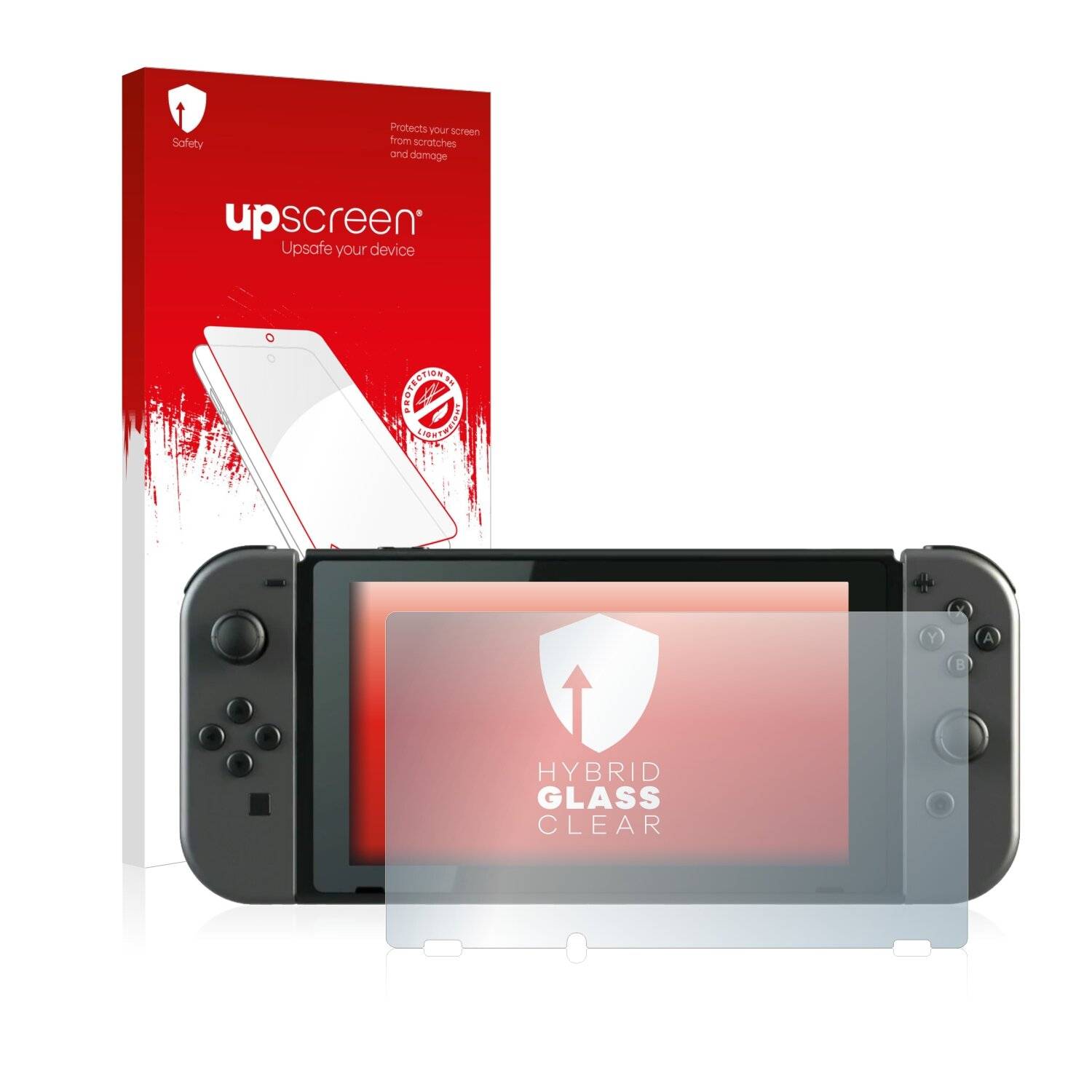 upscreen Flexible Schutz Glas Folie für Nintendo Switch Schutzglas 9H Hybridglas Klar