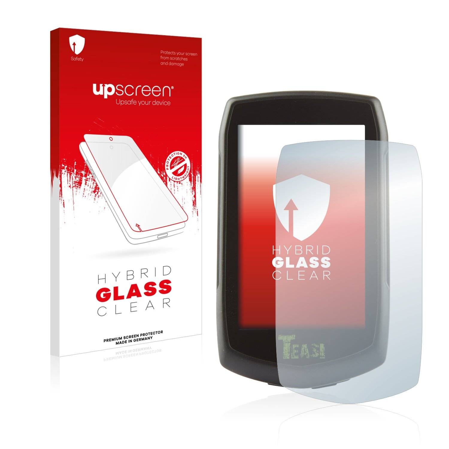 upscreen Hybrid Glass Clear Premium Schutzglas Folie für A-Rival Teasi