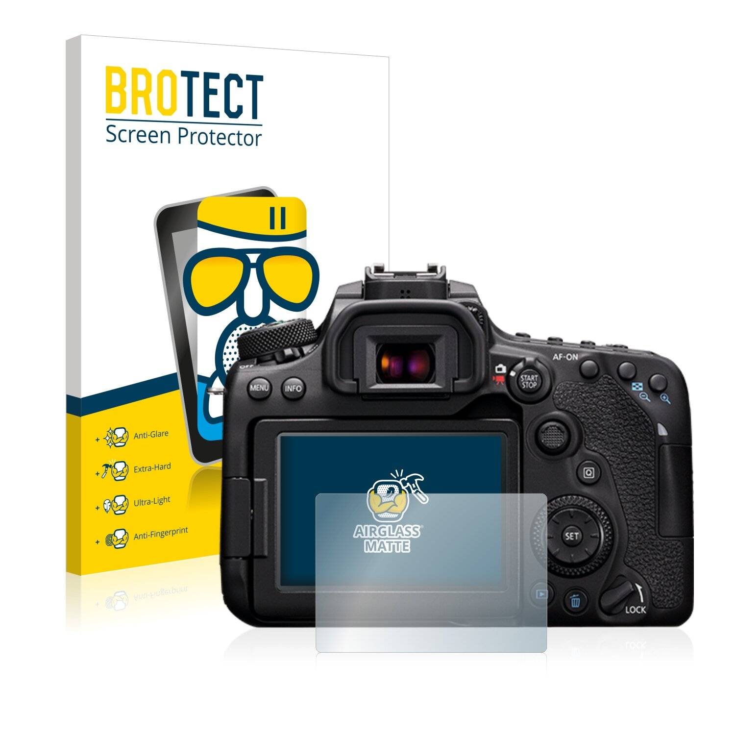 BROTECT AirGlass Matte Schutzglas Folie für Canon EOS