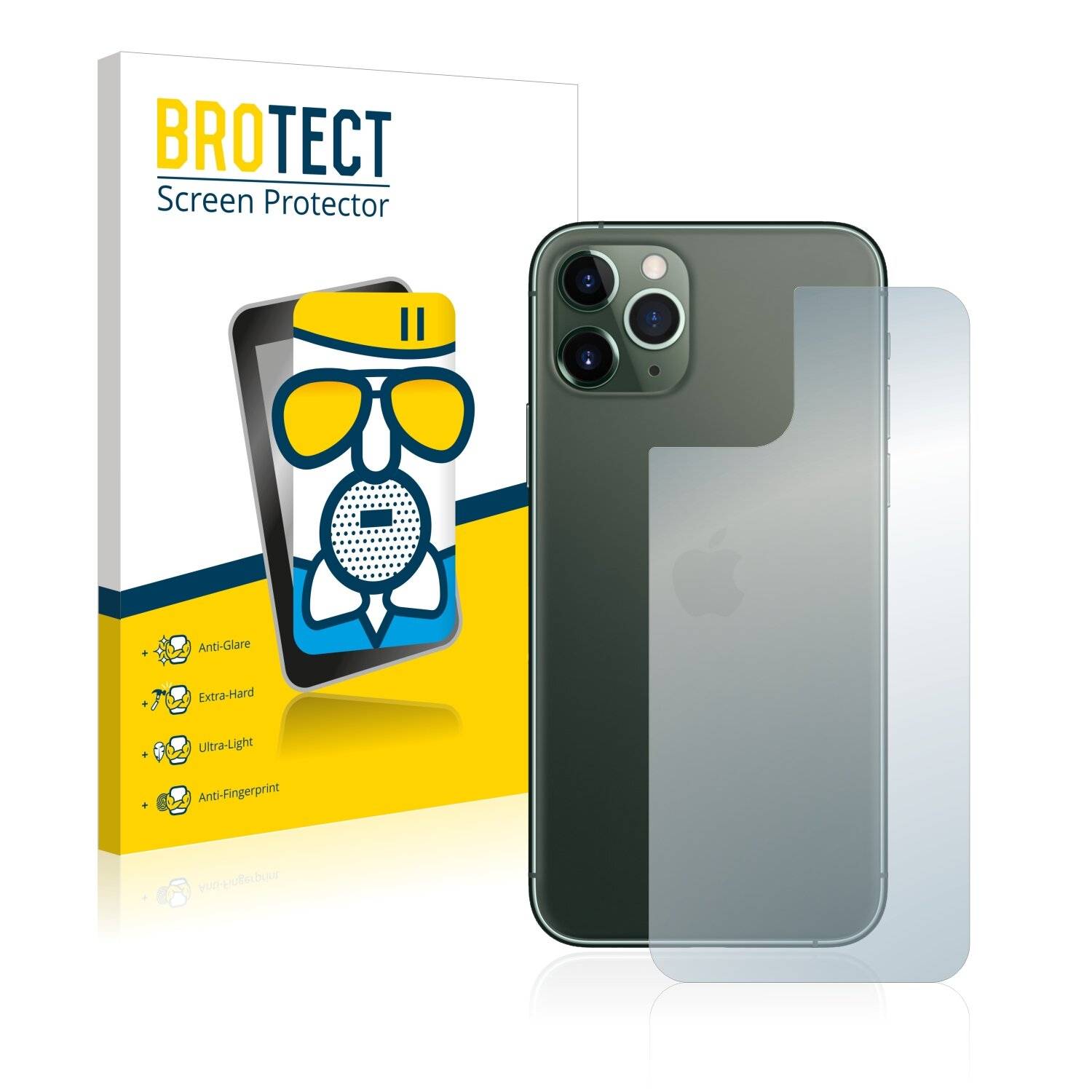 BROTECT AirGlass Matt Glas Schutz Folie für Apple iPhone 11 Pro (Rückseite)
