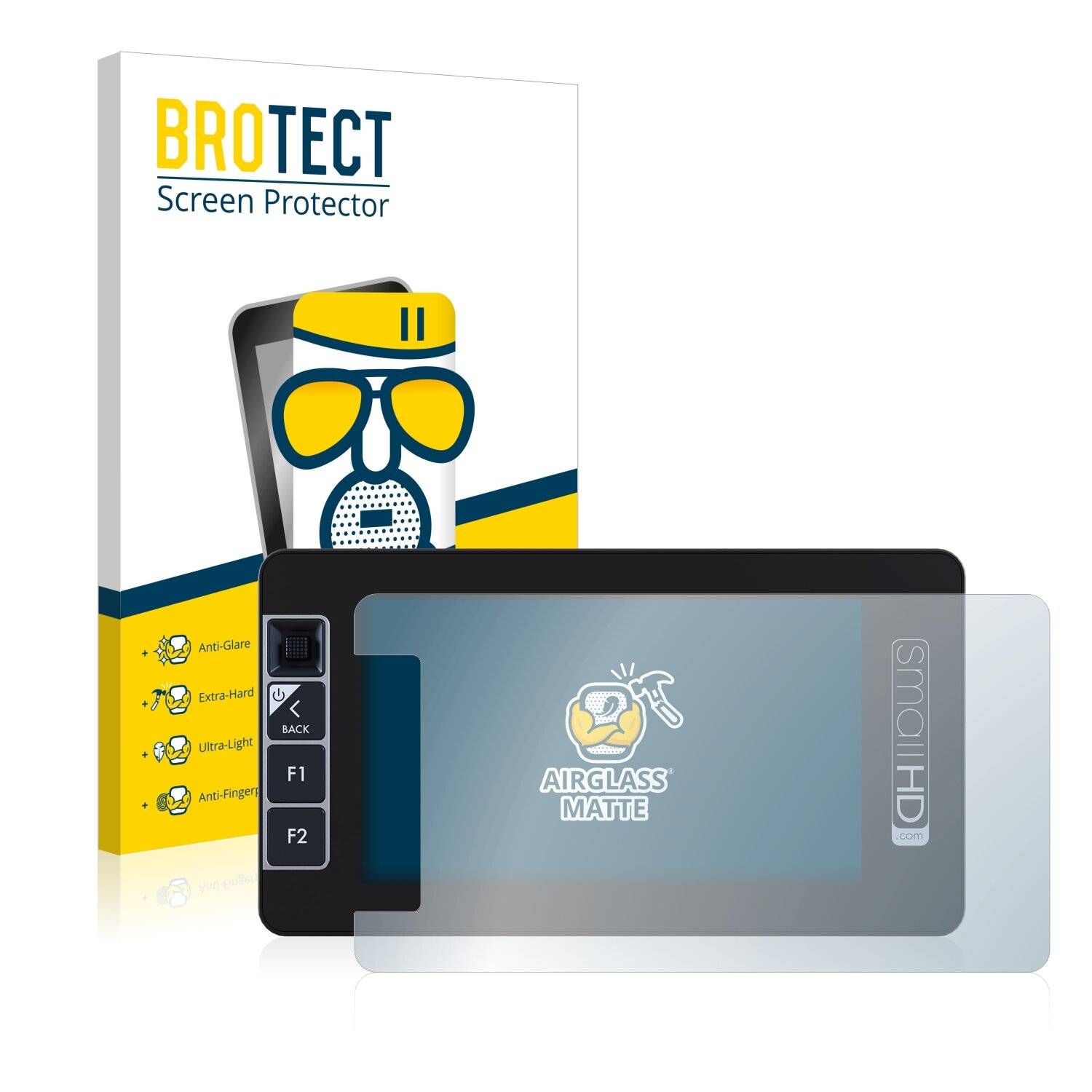 BROTECT AirGlass Matte Schutzglas Folie für SmallHD 503 Ultra