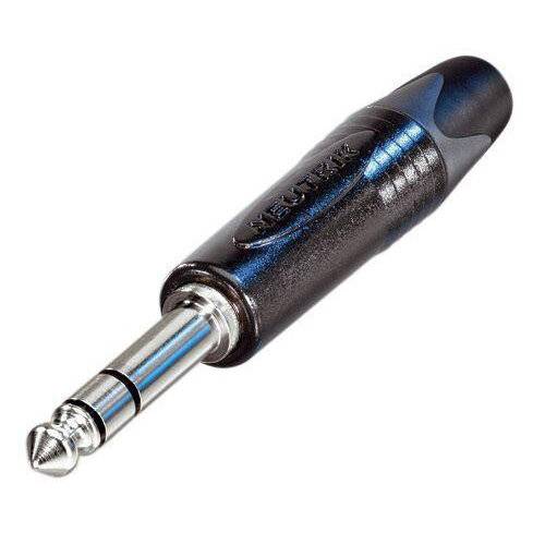 6,3 mm Klinkenstecker stereo schwarz
