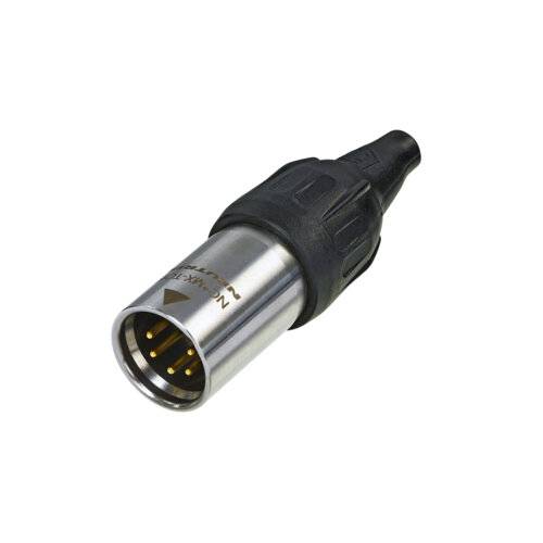 Neutrik XLR 5P Connector - male TOP Goldkontakte - Edelstahlgehäuse