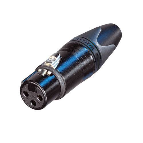 XLR Stecker female schwarz