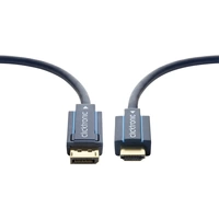 clicktronic DisplayPort / HDMI Anschlusskabel  10.00 m Blau 70724 vergoldete Steckkontakte clicktronic DisplayPort / HDMI Anschlusskabel  10.00 m Blau 70724 vergoldete Steckkontakte