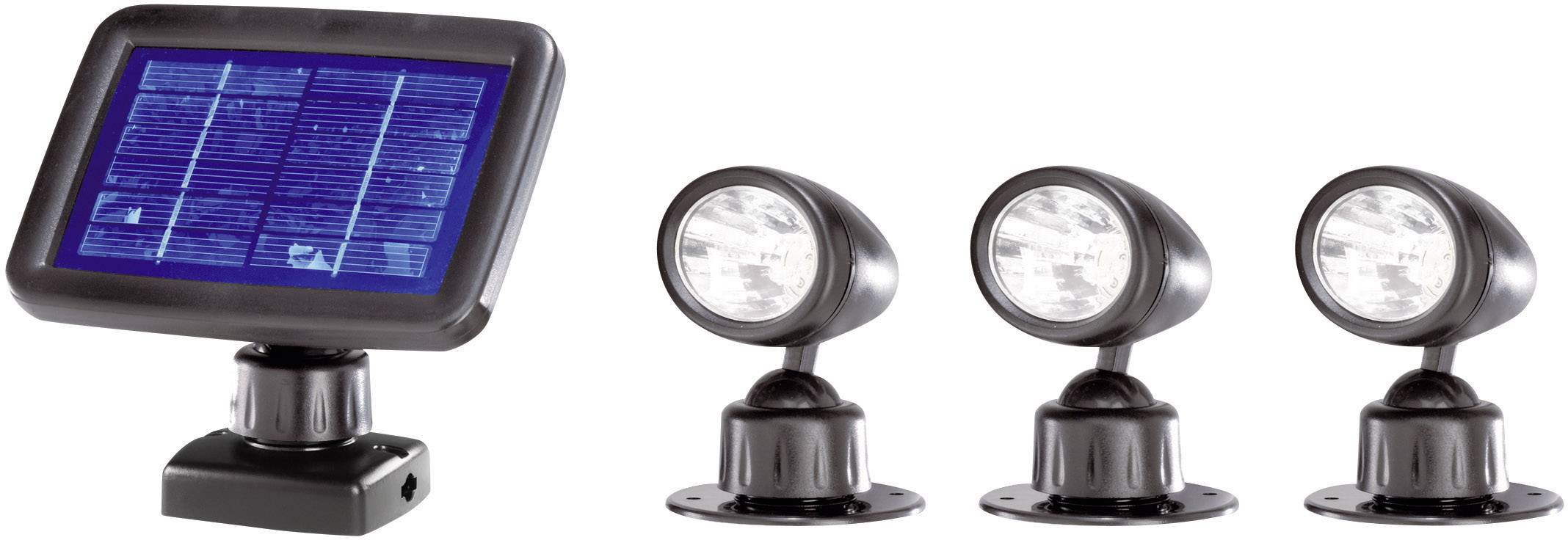 Renkforce Solar-Spot Trio SP303K LED Schwarz