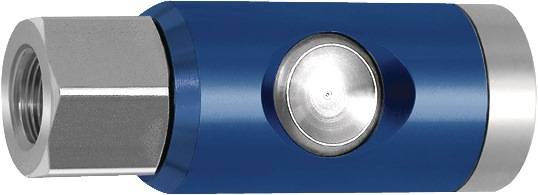 Riegler Druckknopf-Sicherheitskupplung NW 7,4, drehbar, Alu, G 1/4 IG, Betriebsdruck 12bar, Mediums-/Umgebungstemp. -20°
