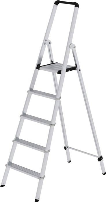 MUNK Günzburger Steigtechnik 11225 Aluminium Stufen-Stehleiter Arbeitshöhe (max.): 3.25 m Silber 6.9 kg