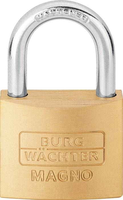 BURG WÄCHTER Zylinder-Vorhangschloss 400 E Magno, Messing, 50mm