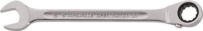 Stahlwille 41171515 17 15 GEWINKELT Ringratschenmaulschlüssel Schlüsselweite (Metrisch) 15 mm
