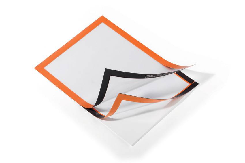 Inforahmen, selbstklebend, DIN A4, BxH 210x297 mm, orange, VE 10 Stück