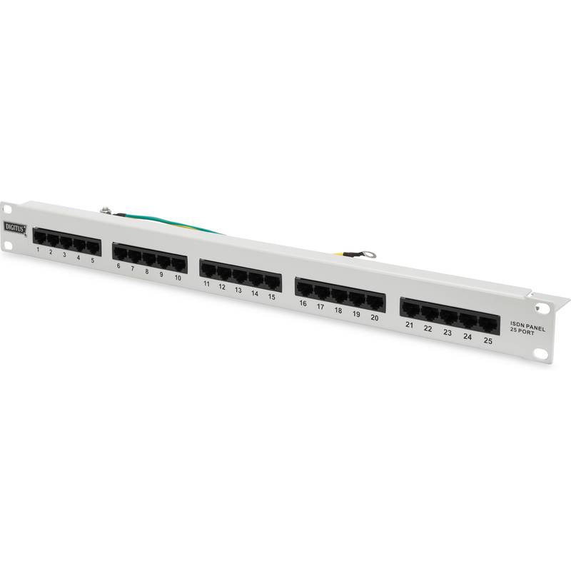 DIGITUS - CAT 3 ISDN Patch Panel, ungeschirmt