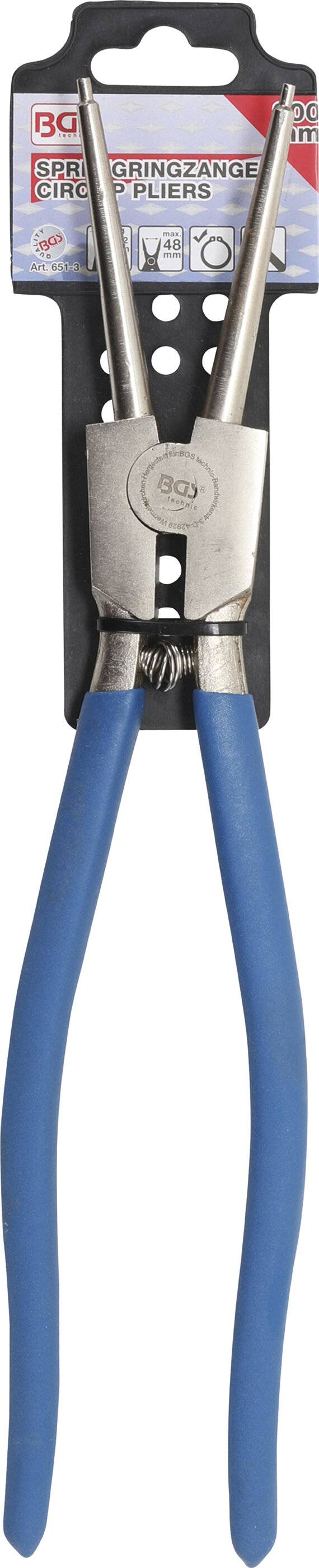 Sprengringzange gerade für Außensprengringe 300 mm