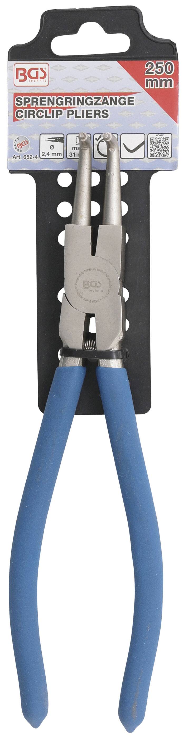 Sprengringzange abgewinkelt für Innensprengringe 250 mm