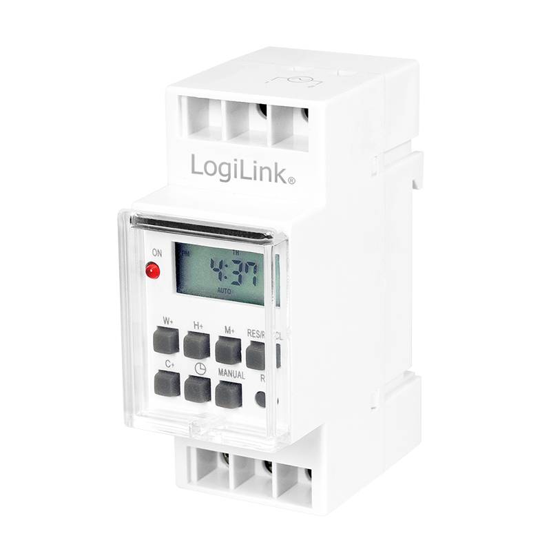 LogiLink Digitale Zeitschaltuhr zur Hutschienenmontage