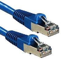 LINDY 47153 RJ45 Netzwerkkabel, Patchkabel CAT 6a S/FTP 10.00 m Blau 1 St.