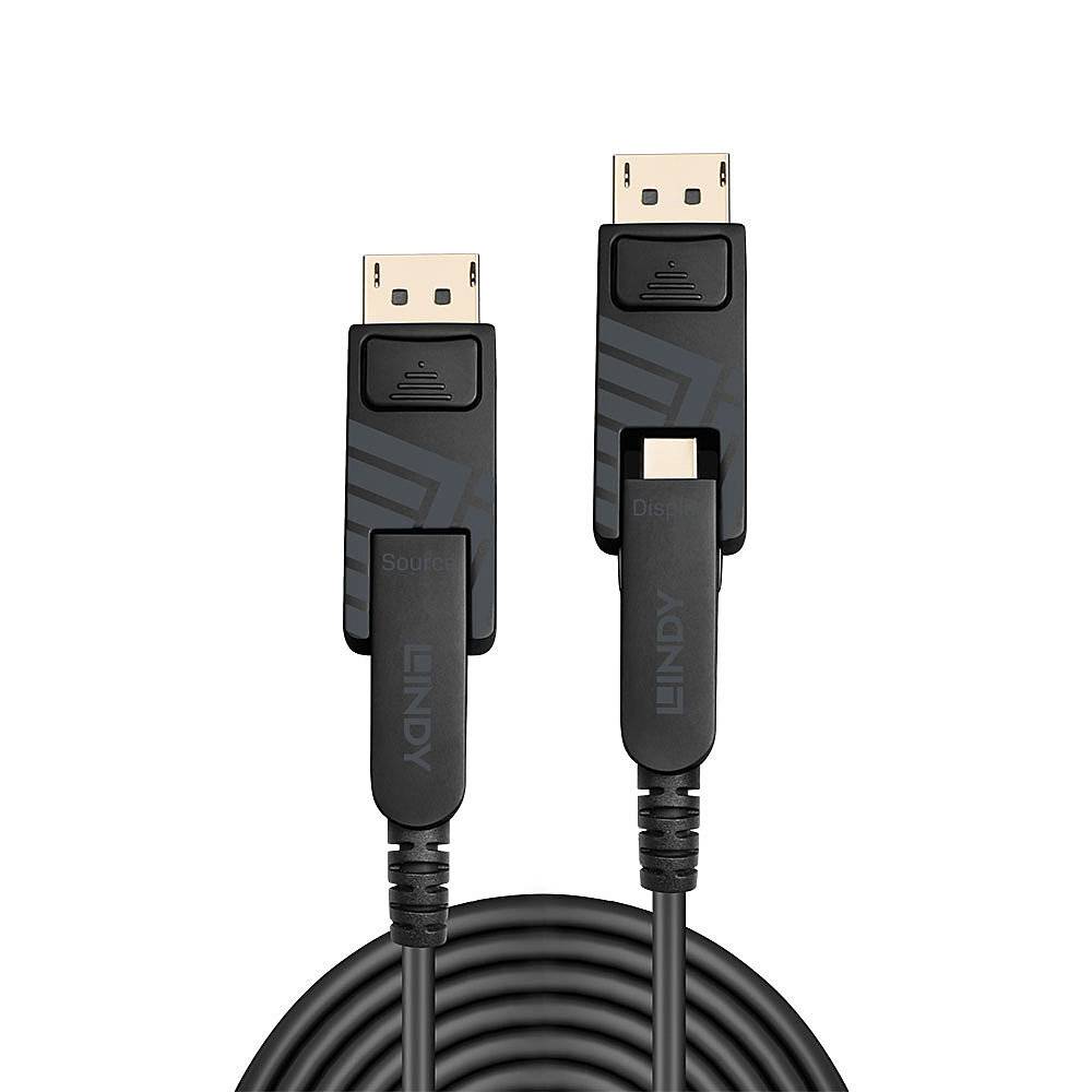LINDY Anschlusskabel Mini DisplayPort Stecker, Mini DisplayPort Stecker 30.00 m Schwarz 38482 8K UHD DisplayPort-Kabel