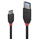 LINDY USB-Kabel USB 3.2 Gen1 (USB 3.0 / USB 3.1 Gen1) USB-C® Stecker, USB-A Stecker 0.15 m Schwarz 36914