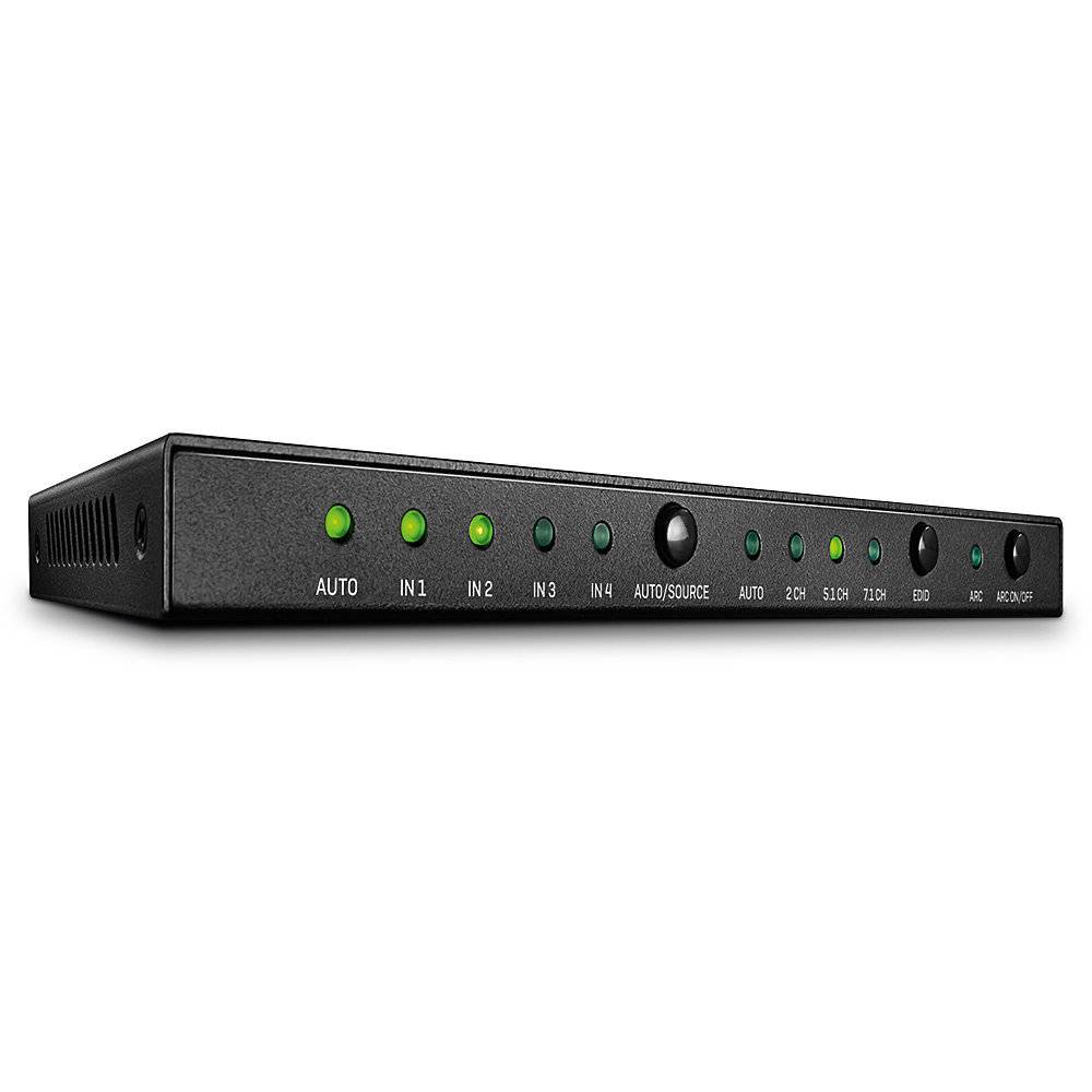 Lindy HDMI 2.0 18G Switch with Audio - Video/Audio-Schalter - 4 x HDMI - Desktop