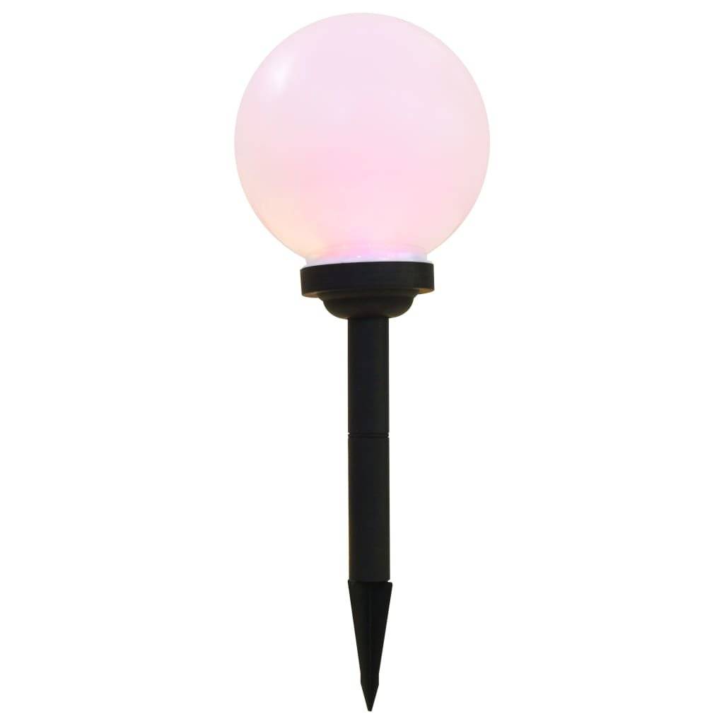 Solar-Außenleuchten 6 Stk. LED Kugelförmig 20 cm RGB